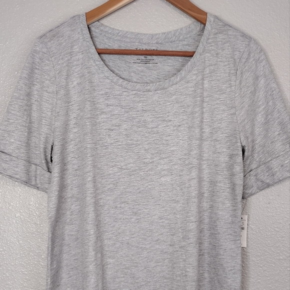 NWT Talbots Petite Women's Metallic Summer Pullover Short Sleeve Tee Size MP - Picture 3 of 14